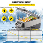 Mini Réfrigérateur Frigo Portable pour Voiture 55L