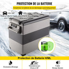 Mini Réfrigérateur Frigo Portable pour Voiture 55L